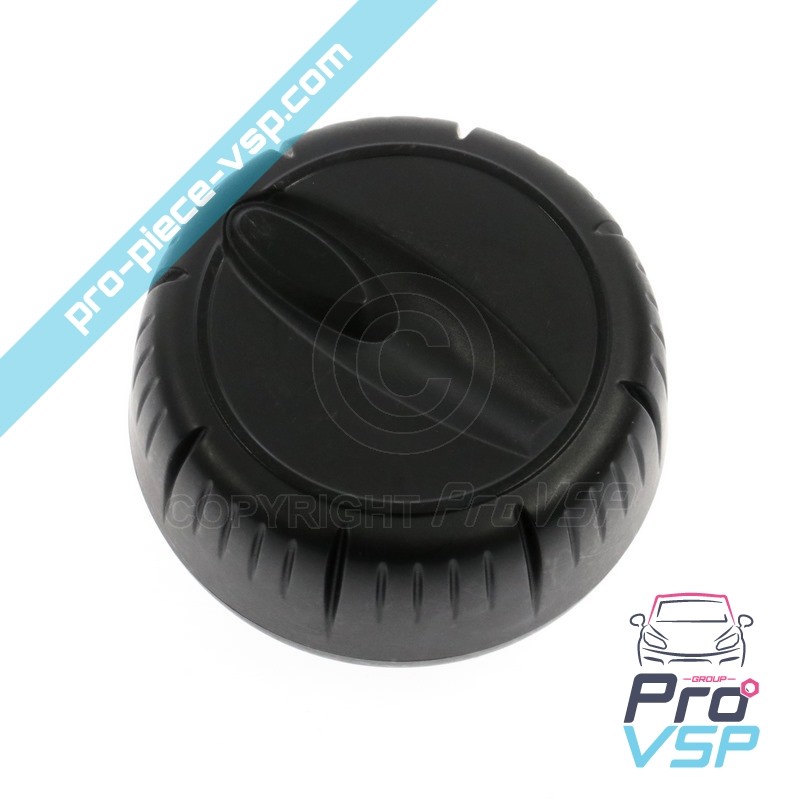 Black lateral ventilation knob