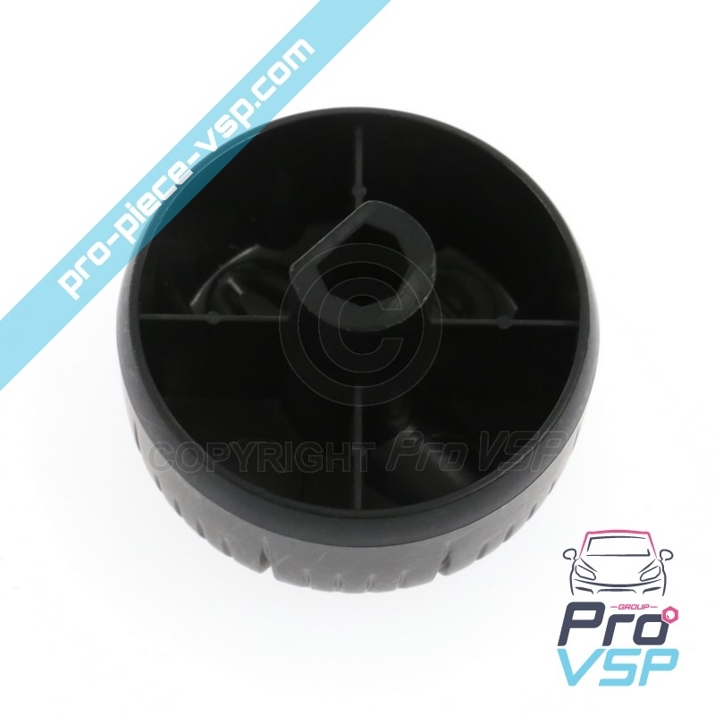 Black lateral ventilation knob