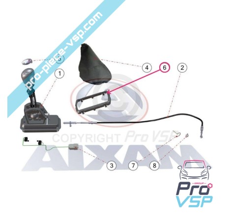 Speed lever bellows
