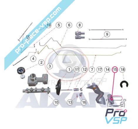 Brake pedal rubber