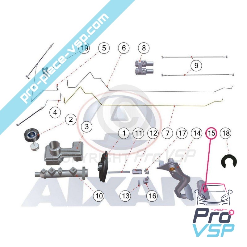 Brake pedal rubber