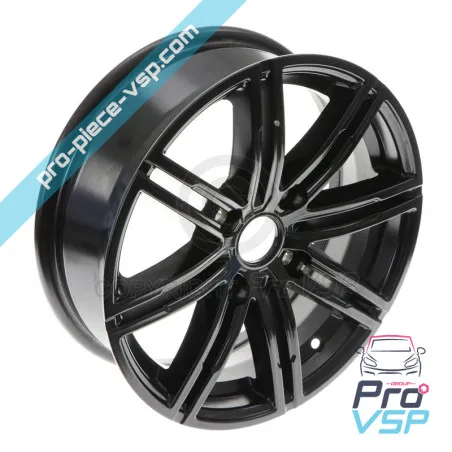 15 "bordo in alluminio raso nero per Aixam Vision Sensation