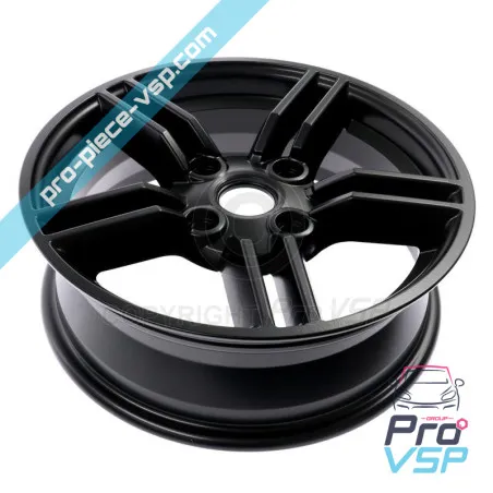 15 "borda de alumínio de cetim preto para Aixam Vision Sensation