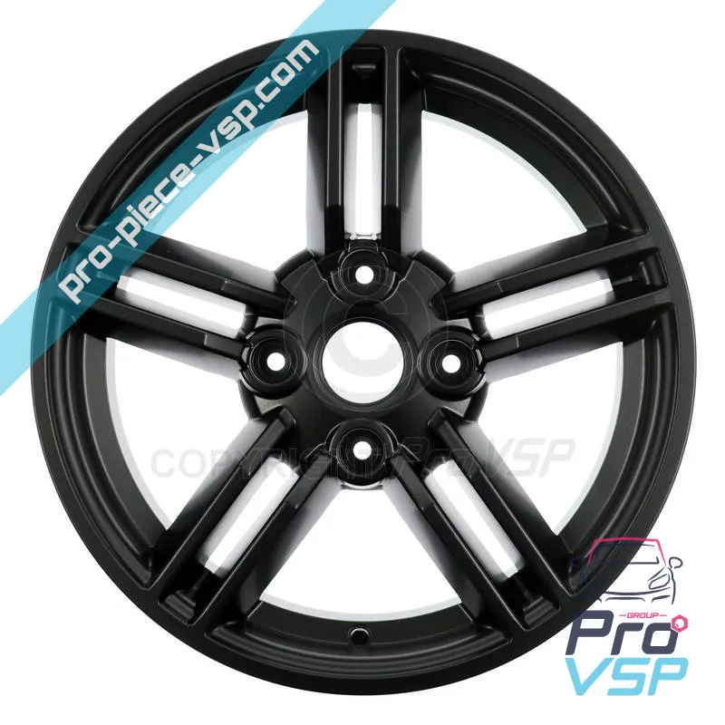 15 "Musta Satin Aluminium RIM Aixam Vision Sensation