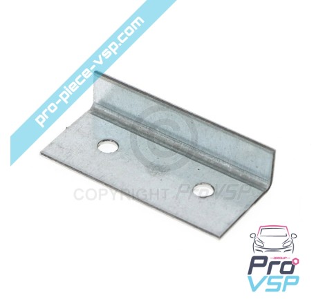 Against hood strike plate