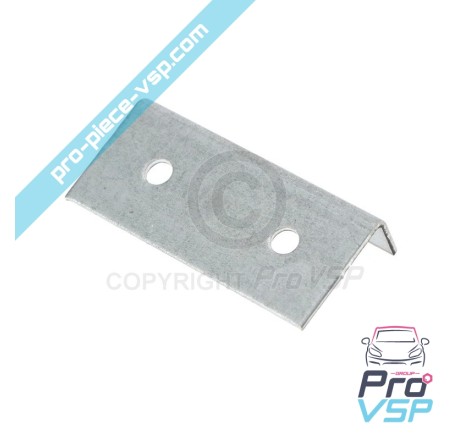 Against hood strike plate