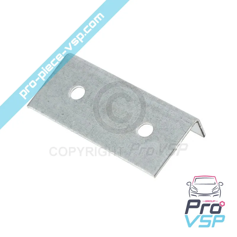 Against hood strike plate Against hood strike plate