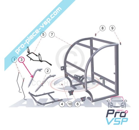 Straight suspension leg