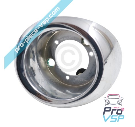 Chrome rear light hubcap straight