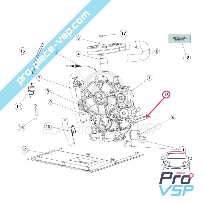 Soporte de motor frontal