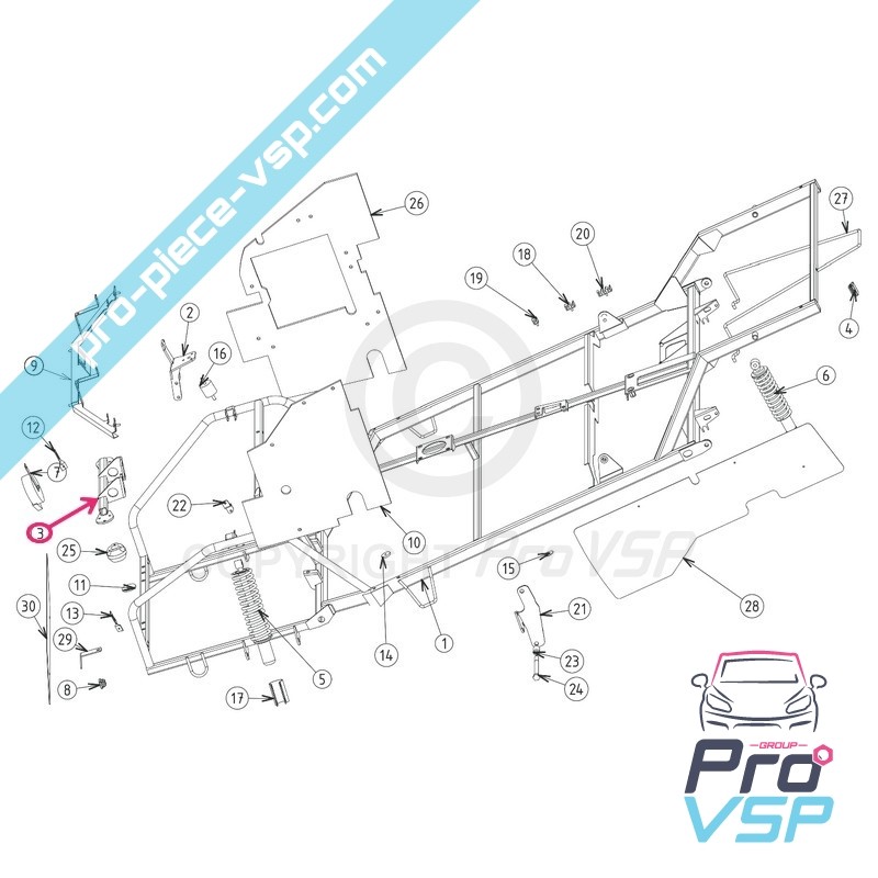 Front engine support