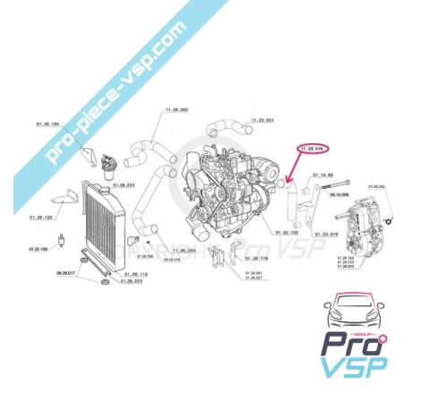 Durite d'entrée d'air pour Chatenet CH26 ( moteur Yanmar ) CH32 CH33 Sporteevo