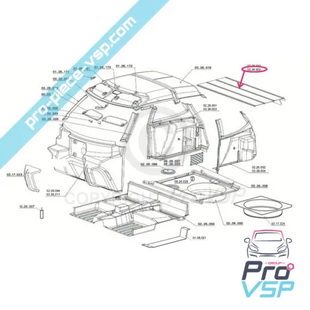 Rear range for Chatenet CH26 CH28 CH30 CH32 (Phase 2)