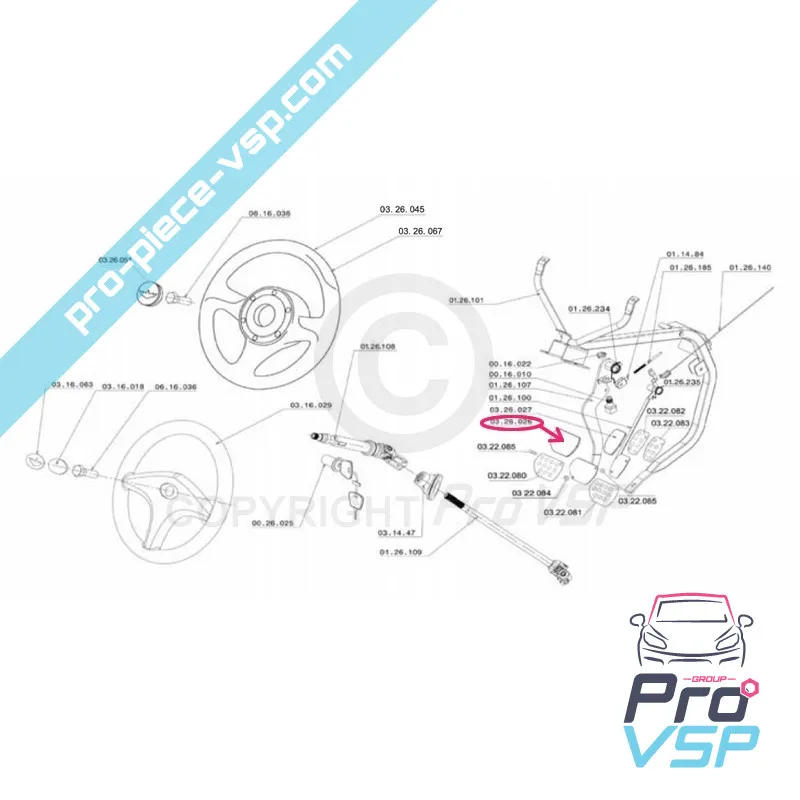 Caoutchouc de pédale de frein pour Chatenet Ch26 Ch28 Ch30 Ch32 Sporteevo