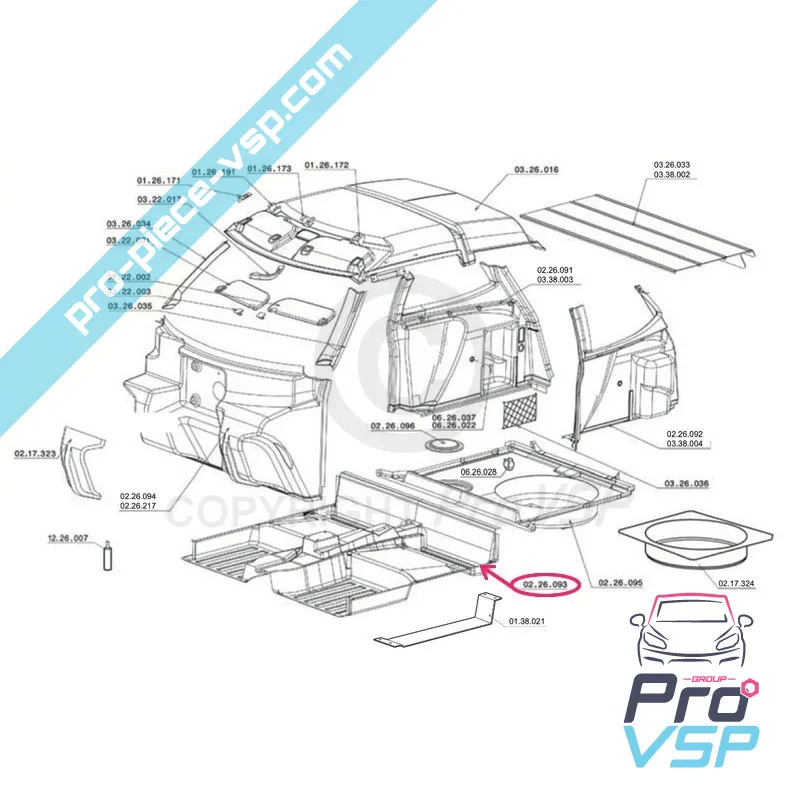 Etaj central pentru Chatenet Ch26 Ch28 Ch30