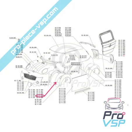 Etu vasen vasen alkuperää maalata Chatenet Ch26 Ch28 Ch30 (Vaihe 1)