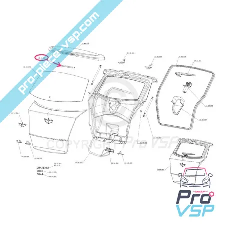Third stop stop for Chatenet Ch26 Ch28 Ch30 Ch40 Ch46