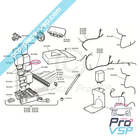 Relais de démarrage pour Chatenet Media Barooder Speedino Ch26 Ch28 Ch30 Ch32 Sporteevo