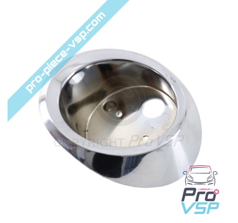 Chrome rear light hubcap straight