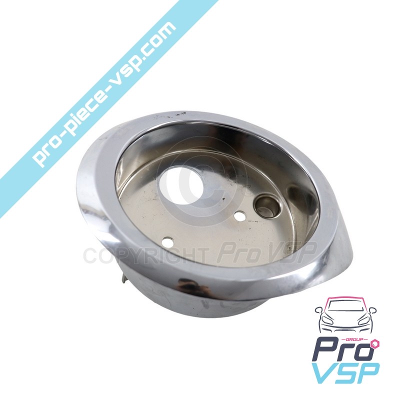 Chrome rear light hubcap straight