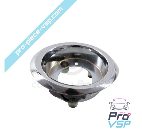 Chrome rear light hubcap straight