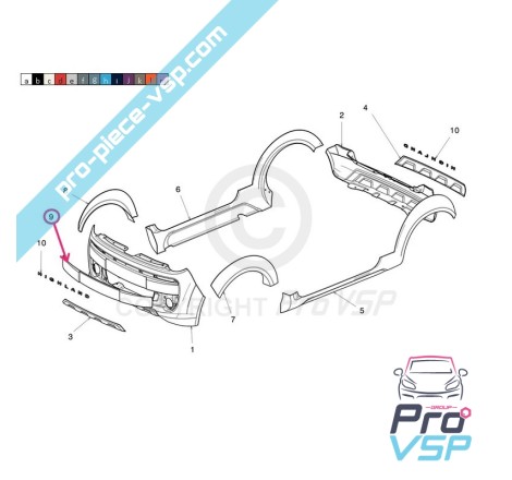 Fascia anteriore del paraurti