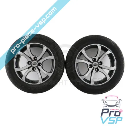 Pack Rims + käytetyt renkaat Microcar Mgo 2 Highland M8