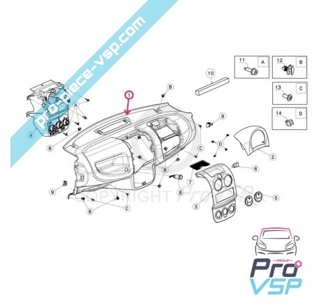 Dashboard für Microcar Mgo 3 und Dué 2 P85