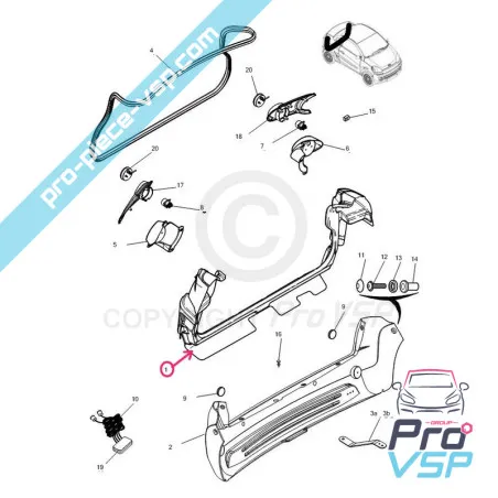 Hatchback Bay für Microcar f8c JSRC-Ligier