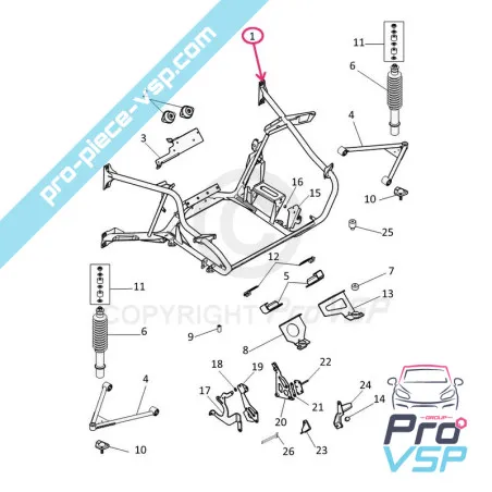 Berço de motor para Dué First