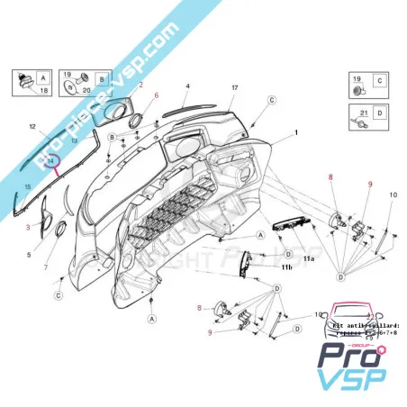 Chrome Grille Jonc per Ligier Ixo V2 e JSCRC, JS50 Fase 1
