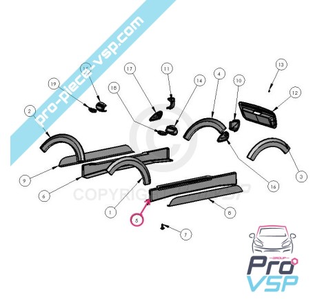 Cracor preto de grãos negros para Ligier Ixo Treck