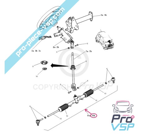Steering rack