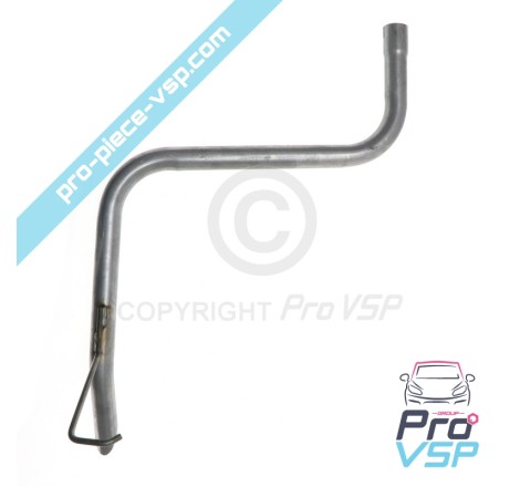 Rear exhaust pipe