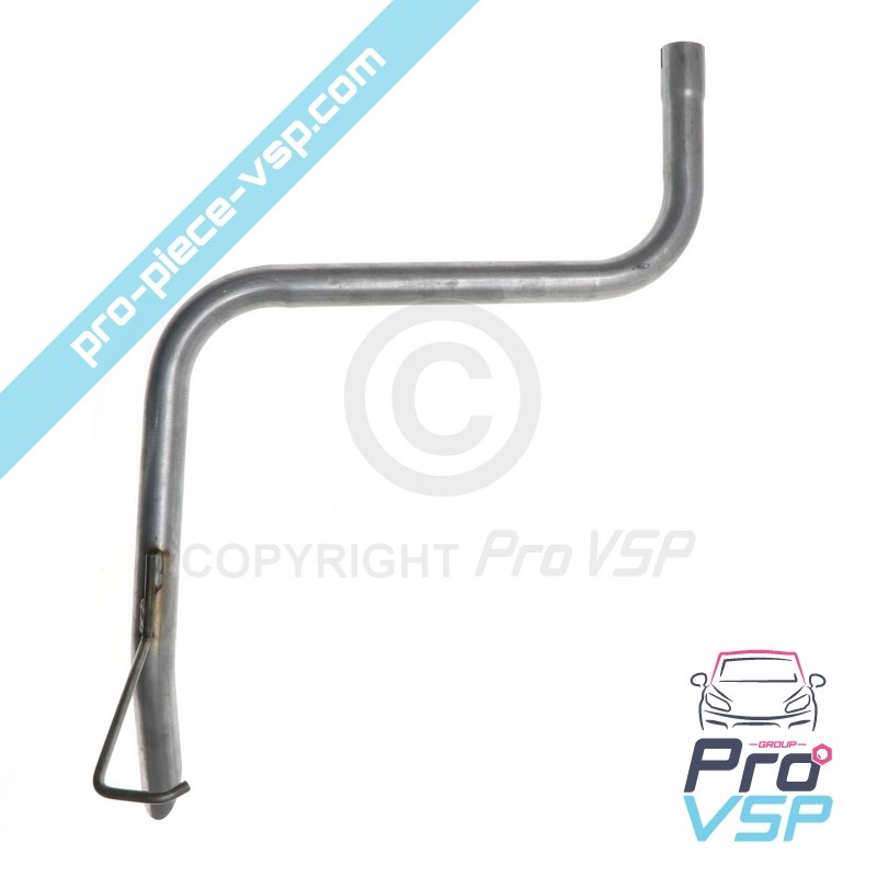 Rear exhaust pipe