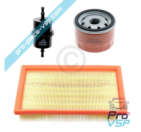 Kit 3 filtres pour moteur Lombardini focs