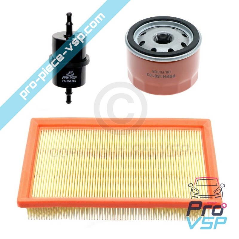Kit 3 filtres pour moteur Lombardini focs