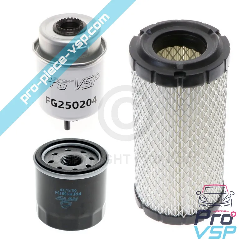 Kit 3 filtres pour moteur lombardini dci