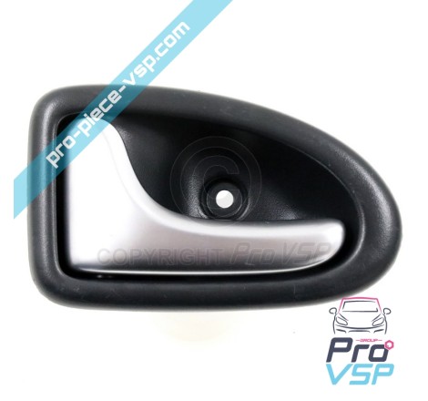 Poignée de porte intérieure gauche ( gris alu ) pour Microcar Mgo 1 et 2 , M8 F8C , Ligier JSRC