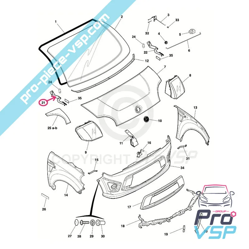 Cerniera per cappuccio destro per Dué First