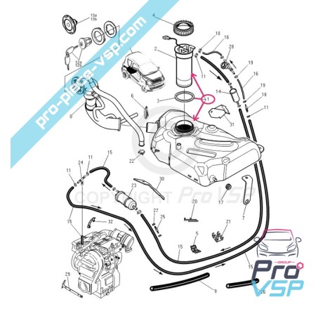 Serbatoio del carburante