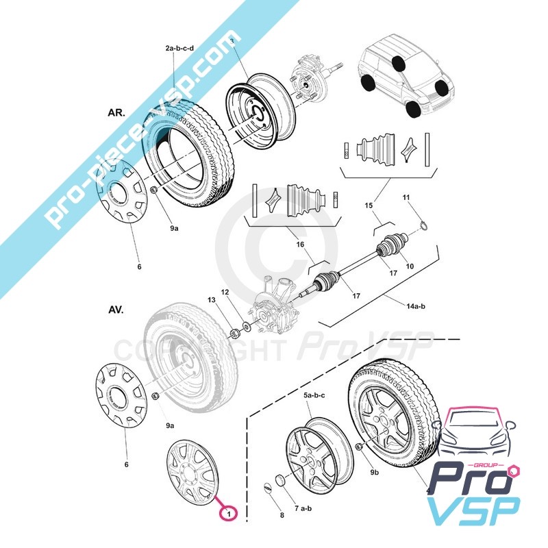 Capac butuc de 13 inch