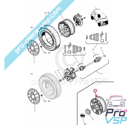 14-inch aluminum rim