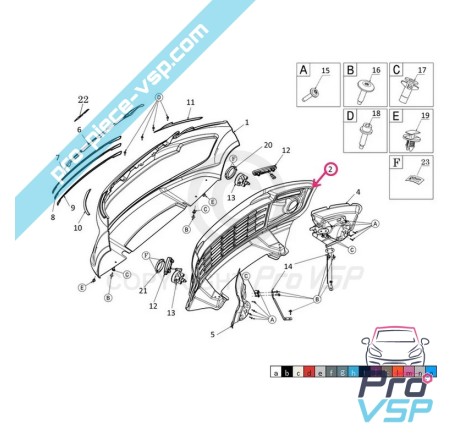 Grade para Ligier JS50 e JS50L Fase 2 e 3 do clube