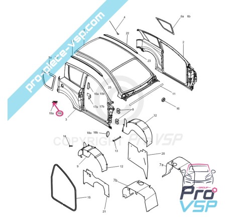Logotipo da quantidade central esquerda para Microcar Mgo 1 e 2