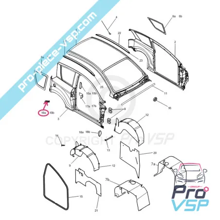 Right central amount logo for Microcar Mgo 1 and 2