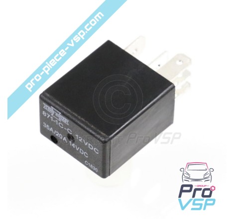 5 pinos relé preto para Ligier Microcar Dué