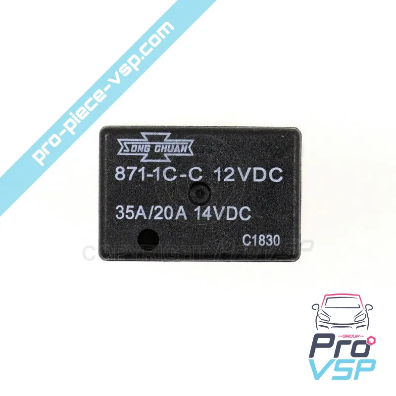 5 pin black relay for Ligier Microcar Dué