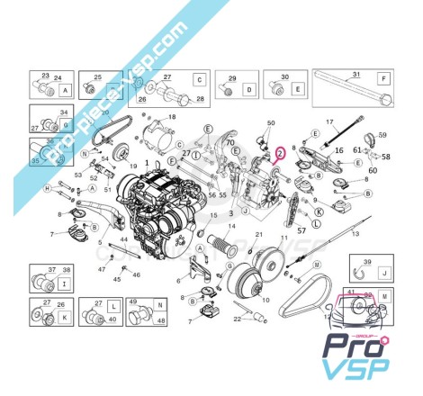 Boîte de vitesse adaptable pour Ligier Microcar Dué