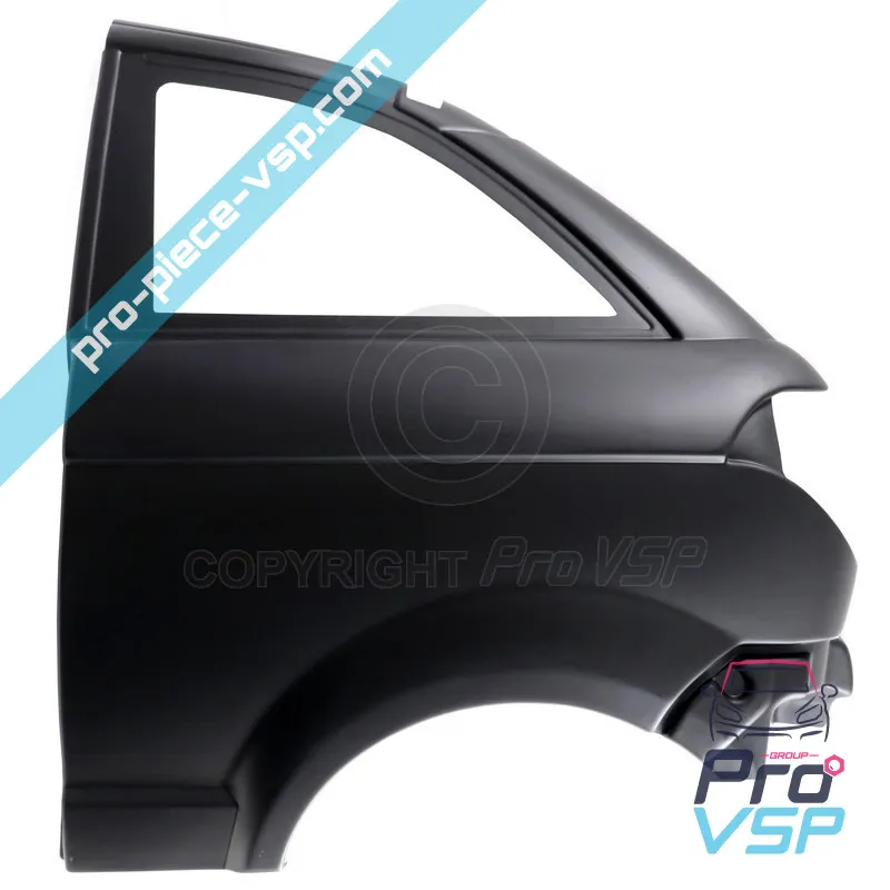 Left rear wing adaptable ABS plastic for Aixam Coupé (range Impulsion e Vision )